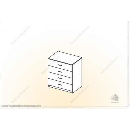 Лозанна - Комод КМ-0.8