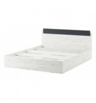 БЕАТРИС Кровать КР1600 Крафт белый-Антрацит