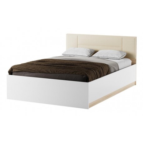 БЕАТРИС Кровать КР1400 с ПМ Сонома-SAND