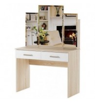 БЕАТРИС Столик туалетный Сонома-Белый глянец