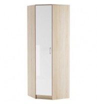 БЕАТРИС Шкаф Угловой Сонома-Белый глянец