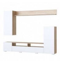 МИЯ Гостиная Сонома-Белый глянец