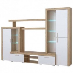 ОРЛАНДО Гостиная Сонома-Белый глянец