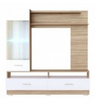 ЭЛИЗА Гостиная модуль Сонома-Белый глянец