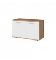 ИТАЛИЯ Обувница О-800 Сонома-Белый глянец