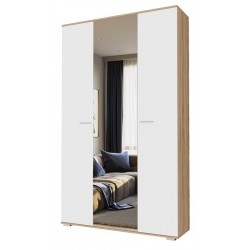 ИТАЛИЯ Шкаф ШК-1300 Сонома-Белый глянец