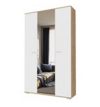 ИТАЛИЯ Шкаф ШК-1300 Сонома-Белый глянец