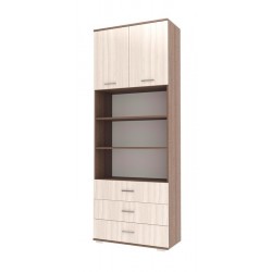 ИТАЛИЯ Шкаф ШК3Я-800 Шимо темный-Шимо светлый