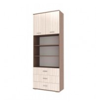 ИТАЛИЯ Шкаф ШК3Я-800 Шимо темный-Шимо светлый