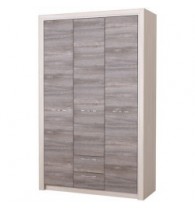 ОКТАВА Шкаф 3С2Я Клабхаус серый