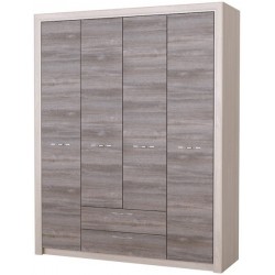 ОКТАВА Шкаф 4С2Я Клабхаус серый