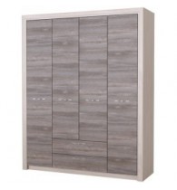 ОКТАВА Шкаф 4С2Я Клабхаус серый