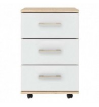 ПКС-9 Тумба выкатная Сонома-Белый глянец