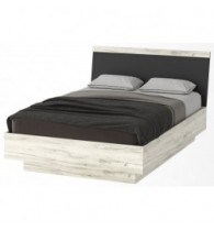 СОНАТА Кровать КРС-1400 Крафт белый-Антрацит