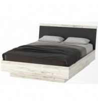 СОНАТА Кровать КРС-1600 Крафт белый-Антрацит