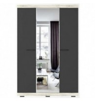 СОНАТА Шкаф ШСЗ-1300 Крафт белый-Антрацит