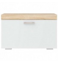 СОНАТА Обувница ОС-800 Сонома-Белый глянец