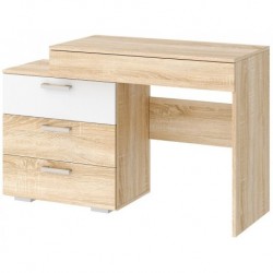 СОНАТА Стол косметический СКС-1200 Сонома-Белый глянец