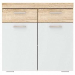 СОНАТА Тумба ТС-900 Сонома-Белый глянец