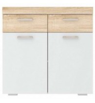 СОНАТА Тумба ТС-900 Сонома-Белый глянец