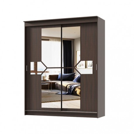 АЛЬЯНС шкаф-купе Фаворит 1800 Венге