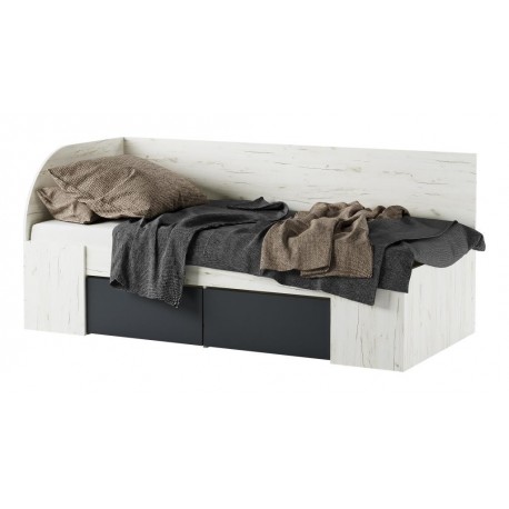 БЕАТРИС Кровать-софа КР900 Крафт белый-Антрацит