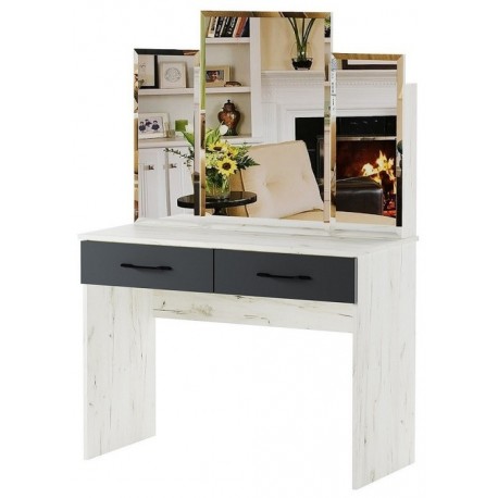 БЕАТРИС Столик туалетный Крафт белый-Антрацит