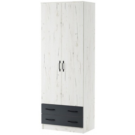 БЕАТРИС Шкаф ДУЭТ Крафт белый-Антрацит