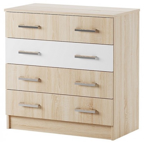 БЕАТРИС Комод К800 Сонома-Белый глянец