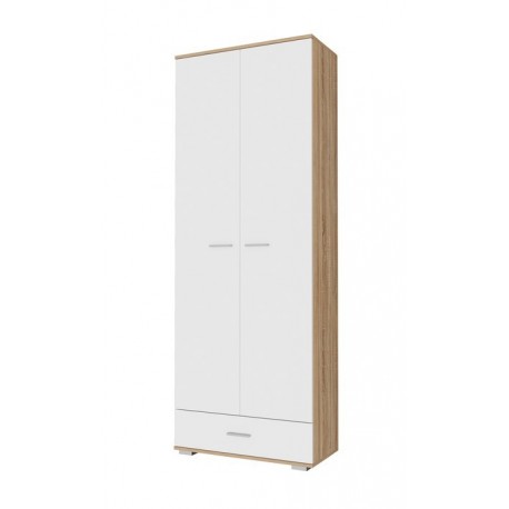 ИТАЛИЯ Шкаф ШК1Я-800 Сонома-Белый глянец