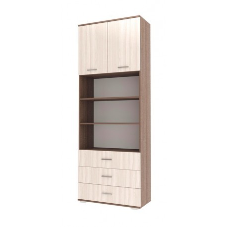 ИТАЛИЯ Шкаф ШК3Я-800 Шимо темный-Шимо светлый