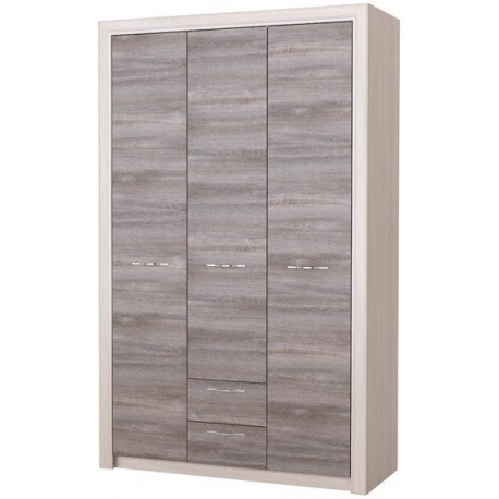 ОКТАВА Шкаф 3С2Я Клабхаус серый