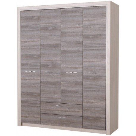 ОКТАВА Шкаф 4С2Я Клабхаус серый