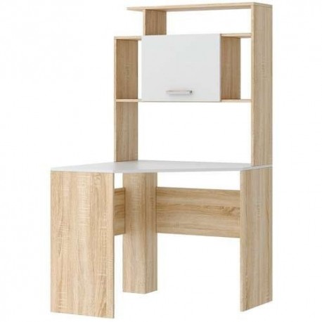 ПКС-8 Стол угловой Сонома-Белый глянец