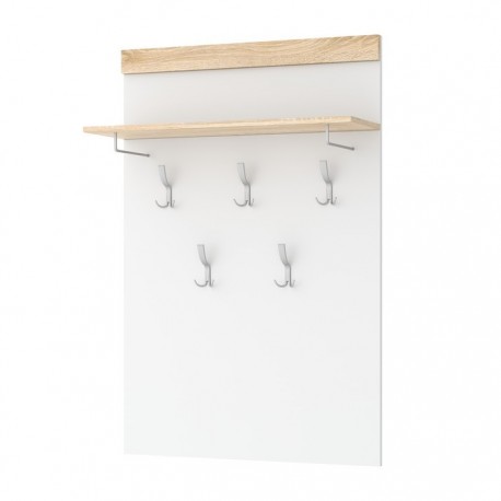 СОНАТА Вешалка ВШС-800 Сонома-Белый глянец