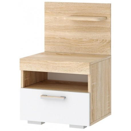 СОНАТА Тумба прикр. ТС-450 Сонома-Белый глянец