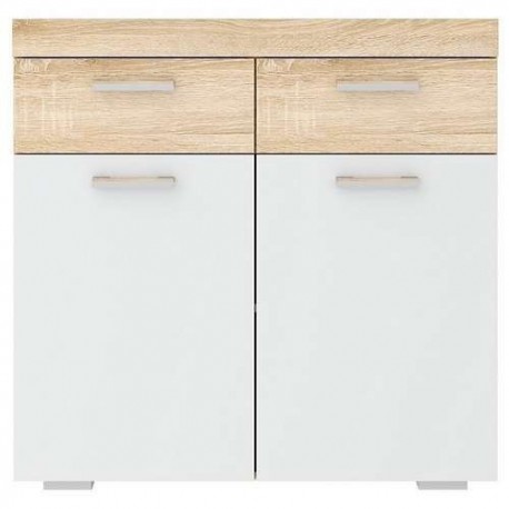 СОНАТА Тумба ТС-900 Сонома-Белый глянец