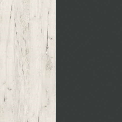 Дуб крафт белый / Антрацит